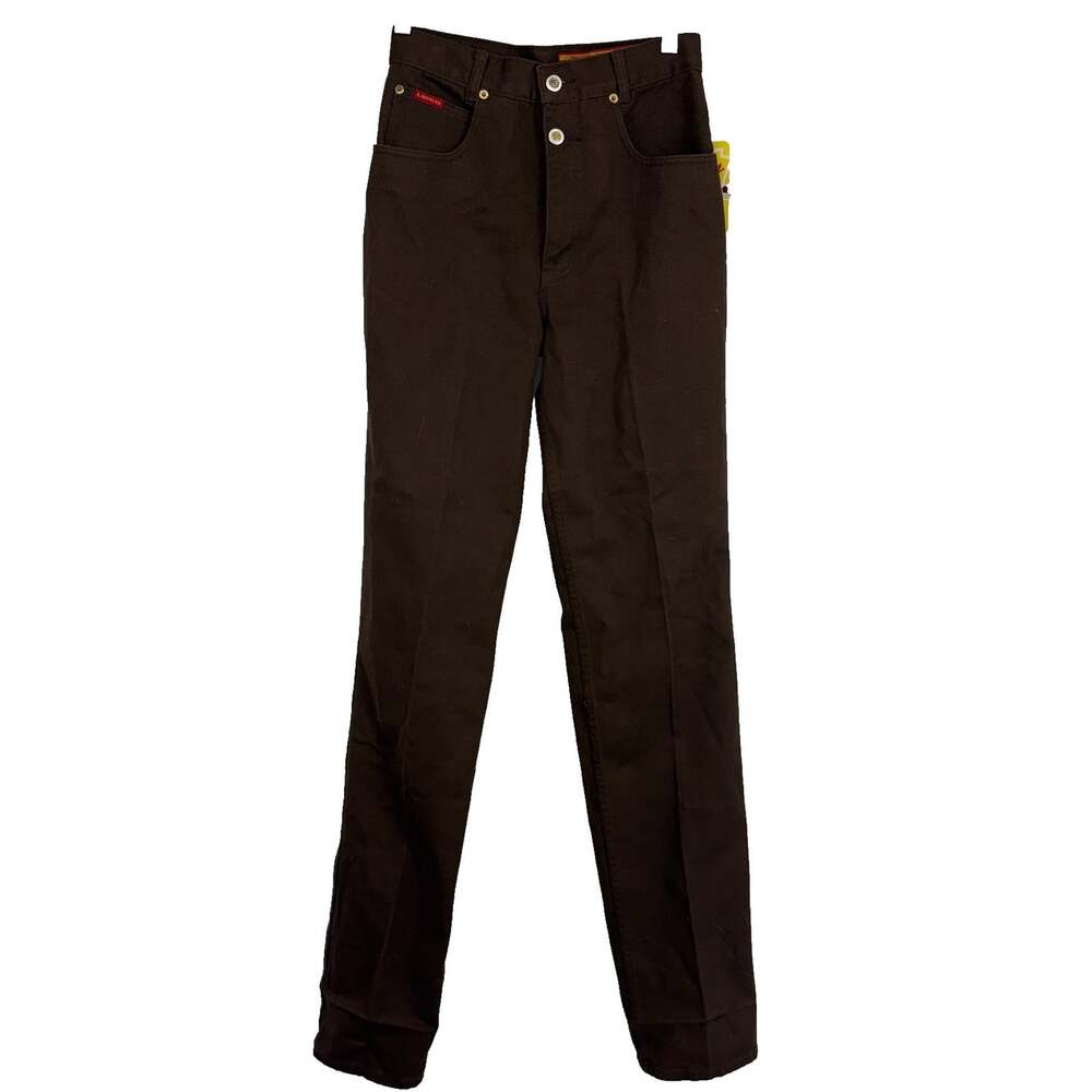 Lawman Western Women 5 Denim Jeans Tribute Slim Fit Fitted Brown High Rise NEW